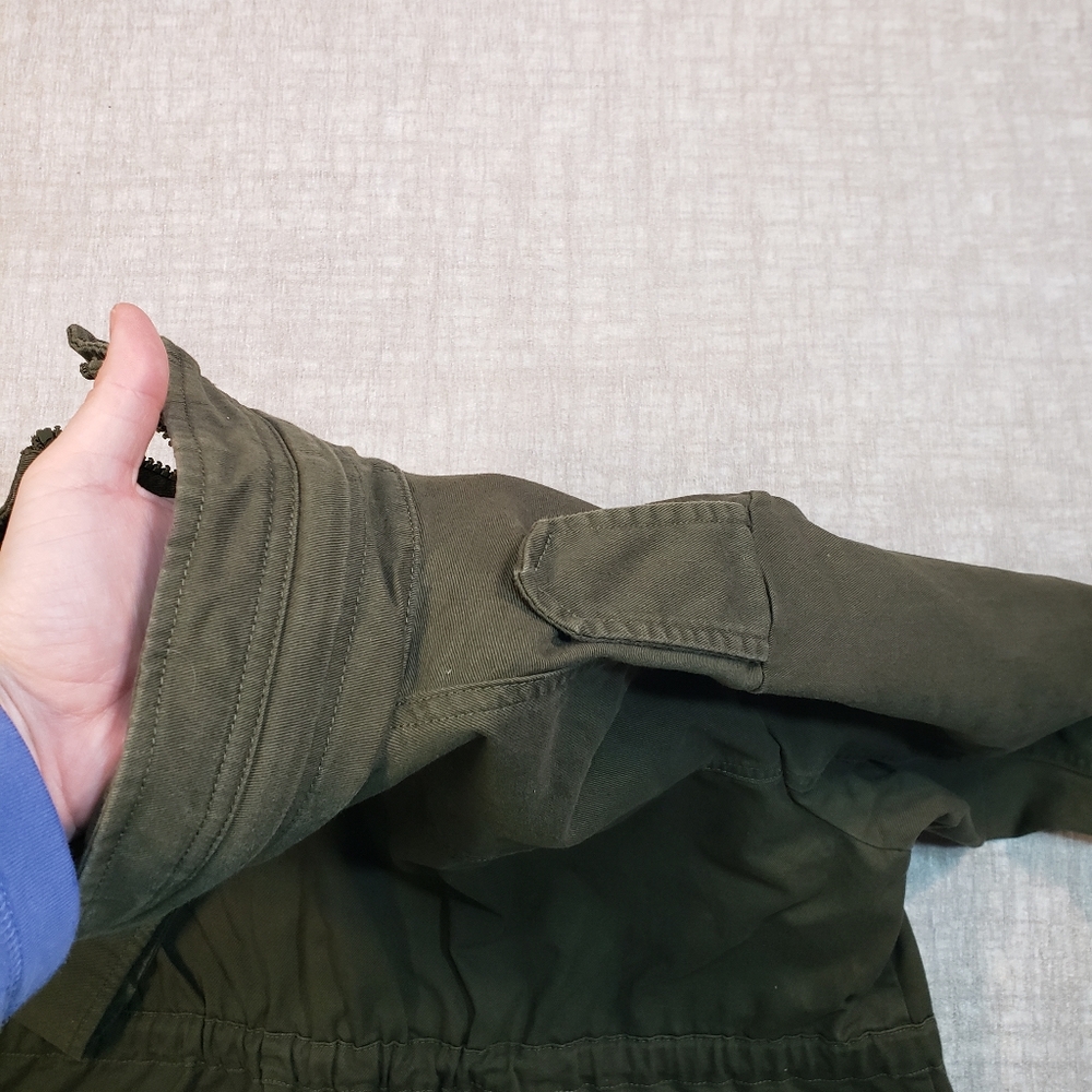 NWT Nine West Olive Green Cargo Utility Jacket Size XL - Picture 8 of 16